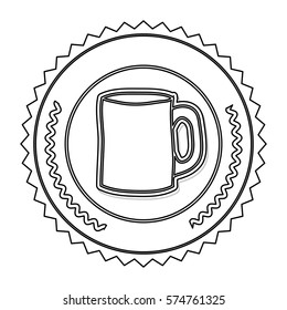 Porcelain mug cup icon vector illustration graphic design