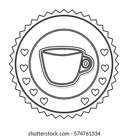 Porcelain mug cup icon vector illustration graphic design