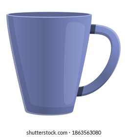 Porcelain mug icon. Cartoon of porcelain mug vector icon for web design isolated on white background