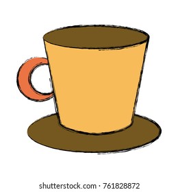 Porcelain mug isolated