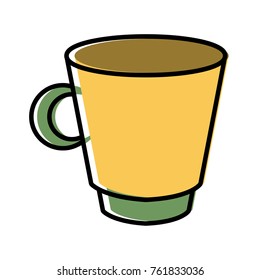 Porcelain mug isolated