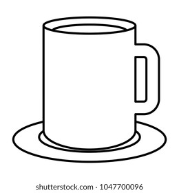 porcelain mug isolated icon