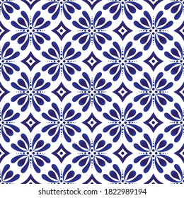 patrón de porcelana, decoración cerámica sin costuras, fondo moderno azul y blanco para baldosas de diseño, cintura, cerámica, loza, mosaico, textura, índigo, textil, batik, precioso papel de pared de China, vector