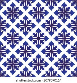 porcelain pattern, ceramic seamless decor, blue and white modern background for design, chinaware, pottery, earthenware, mosaic, texture, indigo, textile, batik, beautiful, China wallpaper, vector