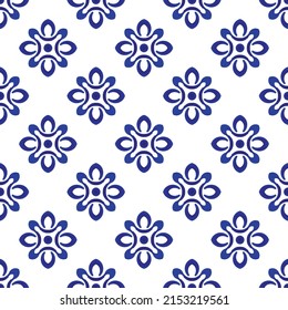 porcelain pattern, ceramic seamless decor, blue and white modern background for design, chinaware, pottery, earthenware, mosaic, texture, indigo, textile, batik, beautiful China wallpaper, vector