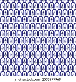 Porzellan Muster nahtlos. Art Deco nahtloses Muster, geometrischer Hintergrund. Traditionelles Muster
