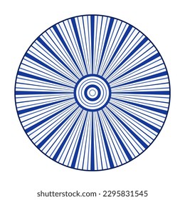 Porcelain plate with traditional blue on white design in Asian style. design pattern for background, plate, dish, bowl, lid, tray, salver, vector illustration art embroidery. circle and line plate. 