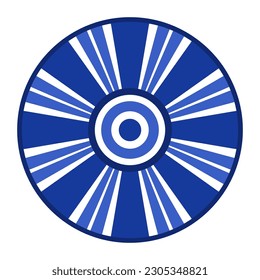 Porcelain plate with traditional blue on white design in Asian style. design pattern for background, plate, dish, bowl, lid, tray, salver, vector illustration art embroidery. circle and line plate.