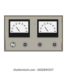porcelain retro control panel cartoon. glass steel, plastic bamboo, small mini porcelain retro control panel sign. isolated symbol vector illustration