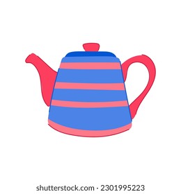 porcelain teapot ceramic cartoon. kettle kitchenware, dishware hot porcelain teapot ceramic sign. isolated symbol vector illustration