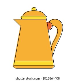 Porcelain teapot isolated