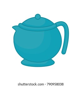 Porcelain teapot isolated