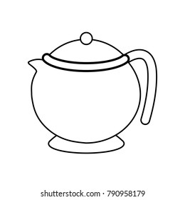 Porcelain teapot isolated
