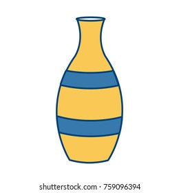 Porcelain vase isolated icon vector illustration graphic design