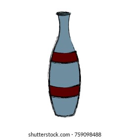 Porcelain vase isolated icon vector illustration graphic design