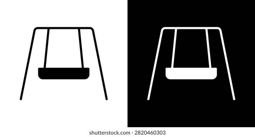 Porch swing icon simple elements collection