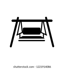 porch swing icon. Trendy porch swing logo concept on white background from Furniture and Household collection. Suitable for use on web apps, mobile apps and print media.