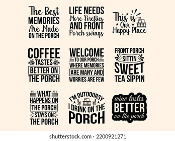 Porch  t-shirt design vector file