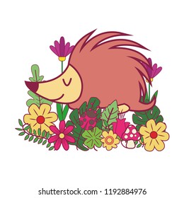 porcupin cute animal cartoon