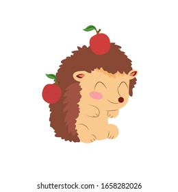 Porcupine Animal Cartoon Vector Illustration 