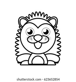 porcupine animal toy outline