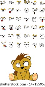 porcupine baby cute sitting cartoon set in vector format very easy to edit