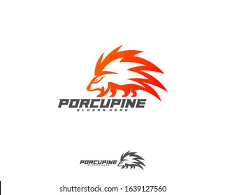 Porcupine Esport gaming mascot logo template Vector. Modern Porcupine Logo Vector