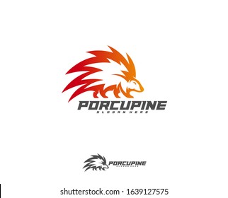 Porcupine Esport gaming mascot logo template Vector. Modern Porcupine Logo Vector