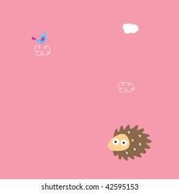 porcupine greeting card