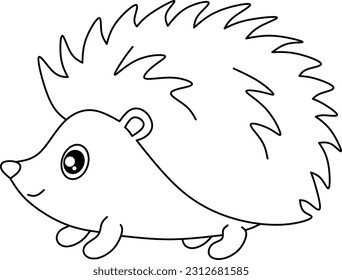 Porcupine-Line-Art zum Färberbuch