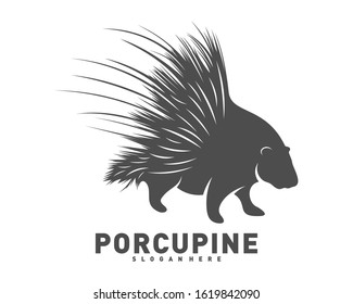 Porcupine Logo Icon Design Vector Illustration