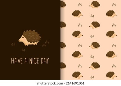 porcupine pattern seamless porcupine vector background