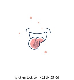 pore body hair line icon vector illustration 