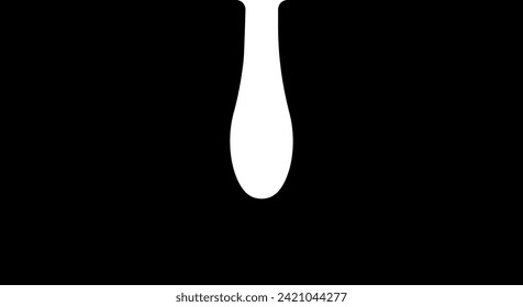 Pore of the Skin Isolated Vector Silhouette