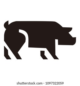 pork animals vector logo