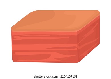 pork belly icon on white background