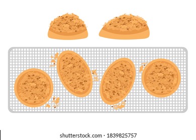 Pork Floss Bun, Dried Shredded Pork Bread