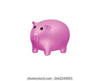 Icono de cerdo Ilustración 3D Render