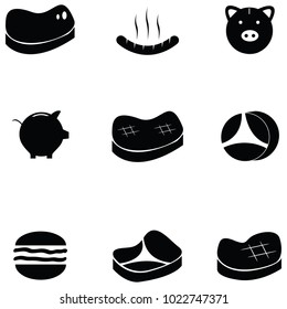 pork icon set