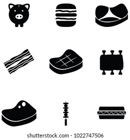 pork icon set