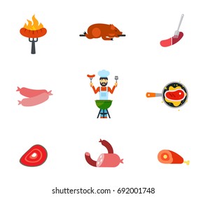 Pork icon set