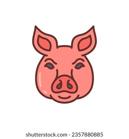 Schweinekoteletts in Vektorgrafik. Illustration