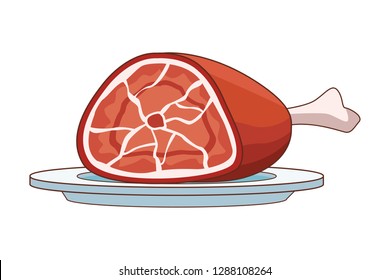 pork isolated icon