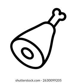 Pork knuckle icon on white background vector
Vector icon german food