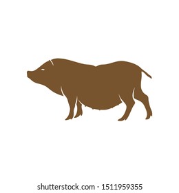 Pork Logo Design Vector. Template Illustration. Icon Symbol