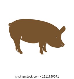 Pork Logo Design Vector. Template Illustration. Icon Symbol