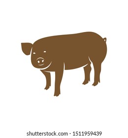Pork Logo Design Vector. Template Illustration. Icon Symbol
