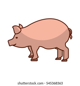 pork meat butchery icon vector illustration design