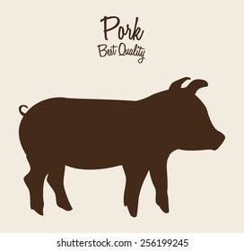 pork meat design, vector illustration eps10 graphic 
