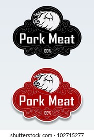 Pork Meat Seal / Sticker